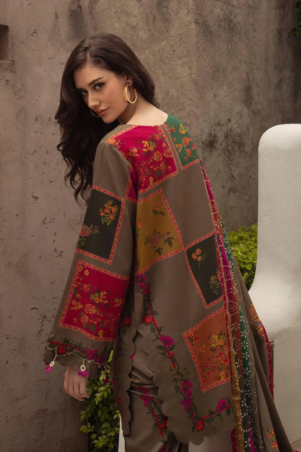3 Pcs Women's Unstitched Digital Print Suit