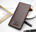Men's Leather Wallet Black Brown Multicolor