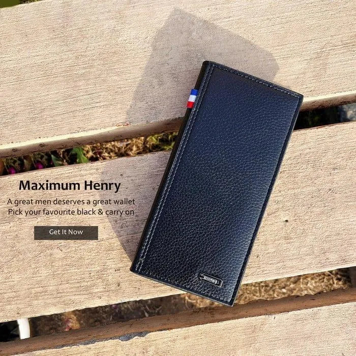 Men's Premium Leather Wallet Multicolor Long Design