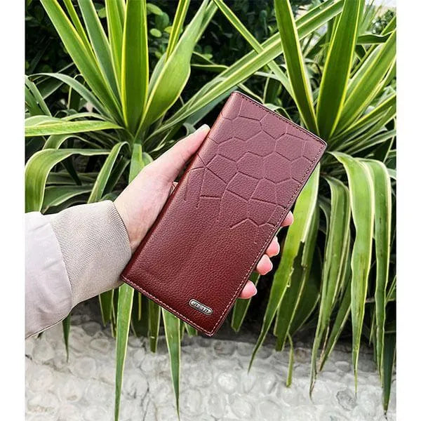 Men's Leather Wallet allow to open free delivery