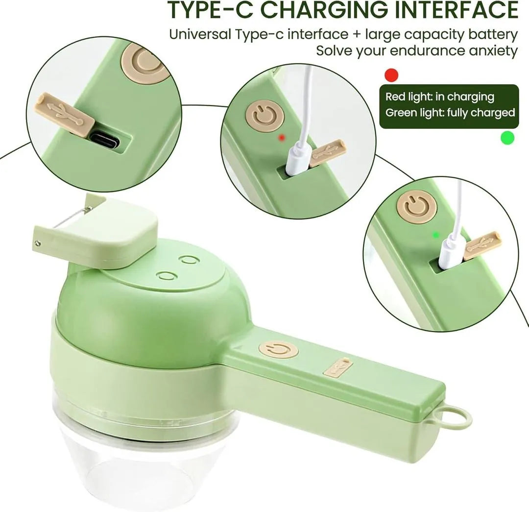 4-in-1 Wireless Electric Food Chopper